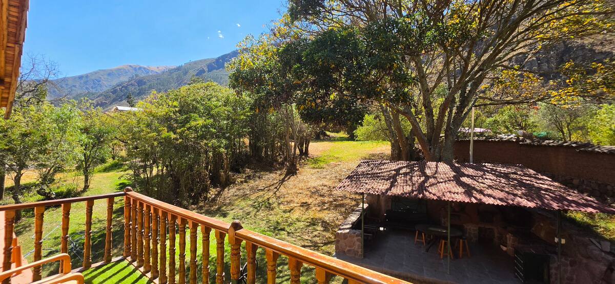 Vista del Valle Sagrado desde el segundo balcón