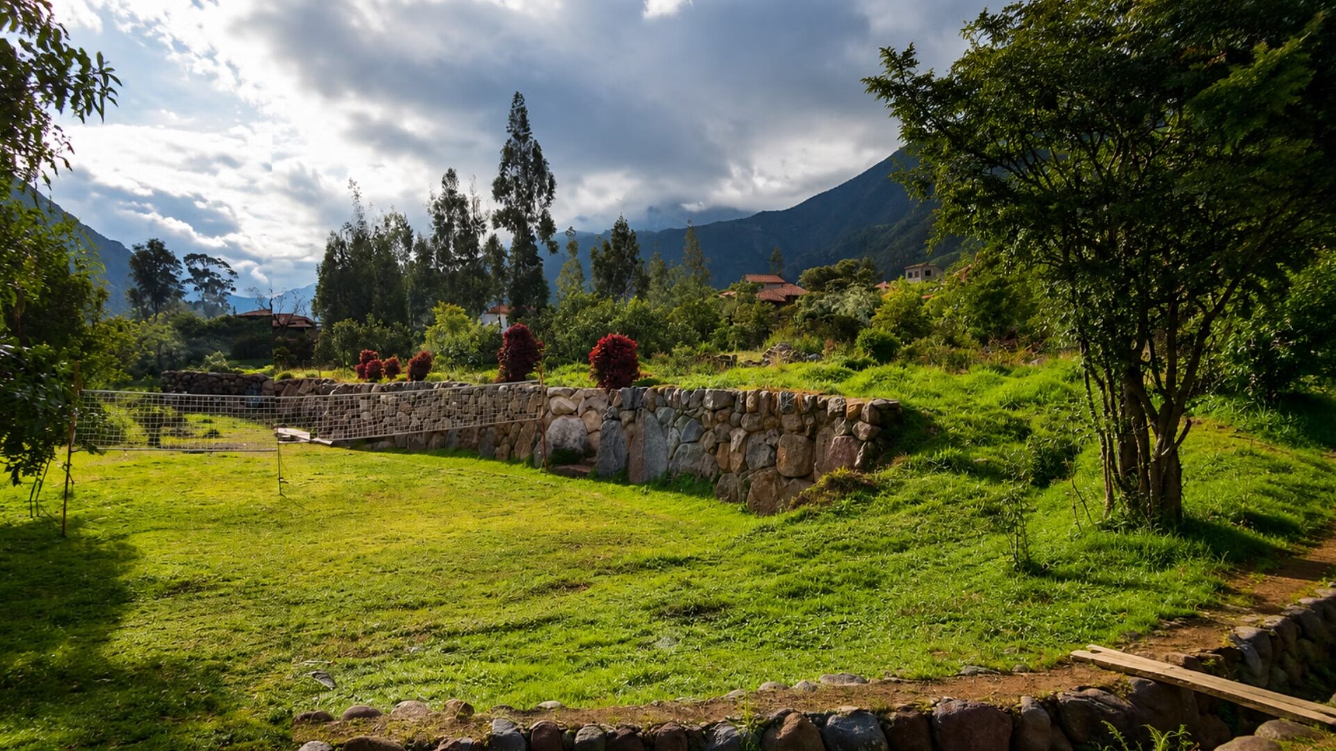 Vista panorámica al Valle Sagrado desde la propiedad