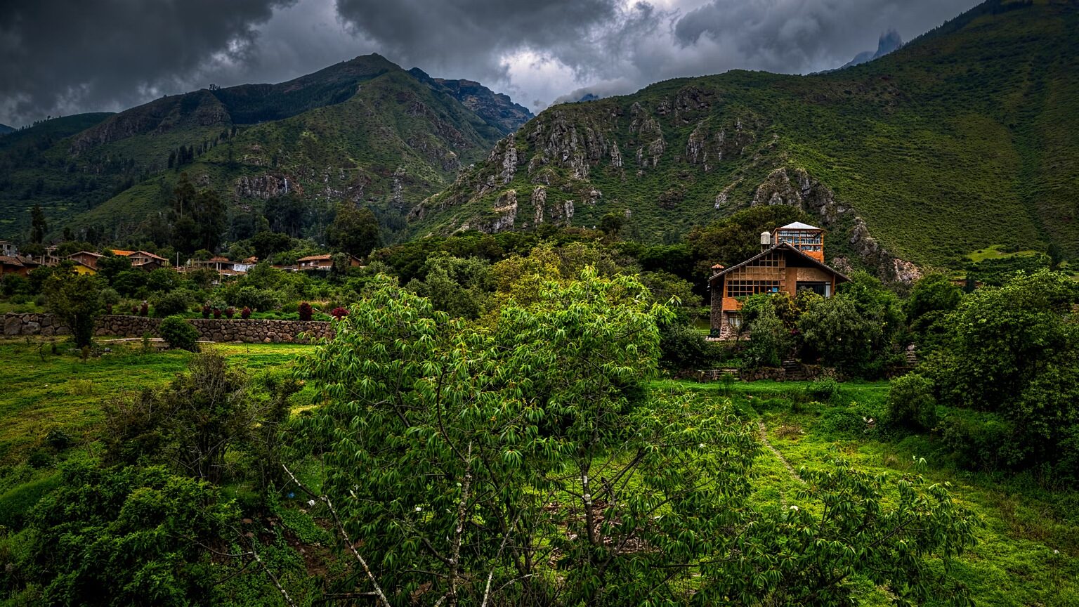 Cordillera del Valle Sagrado visible desde la casa